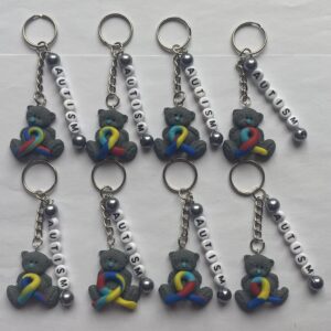 Autism awareness keyrings