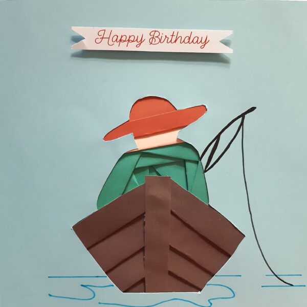 Gone Fishing Birthday Card