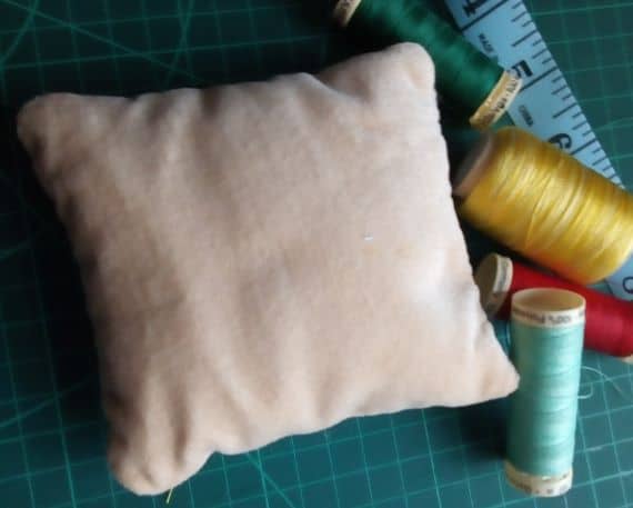 Tapestry Pincushion, Cream & Gold Small - product image 3