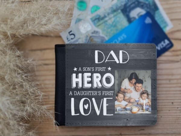 A Sons First Hero Photo Wallet | Dad Gift | Fathers Day Present| Personalised - main product image