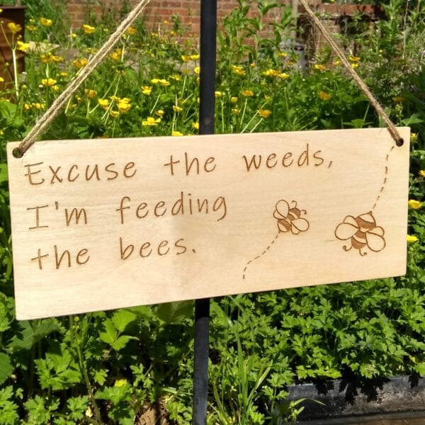 Garden sign | Feeding the bees - product image 3