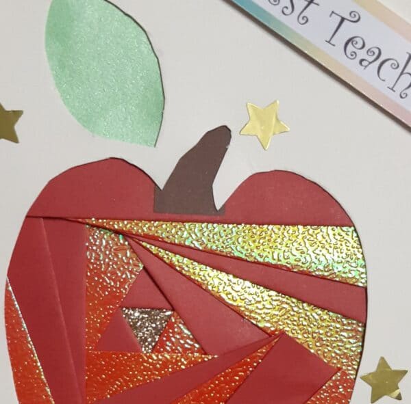 Best teacher red apple card. - product image 2