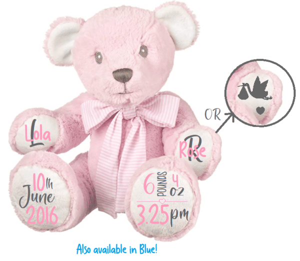 Personalised Baby Birth Bear - product image 6