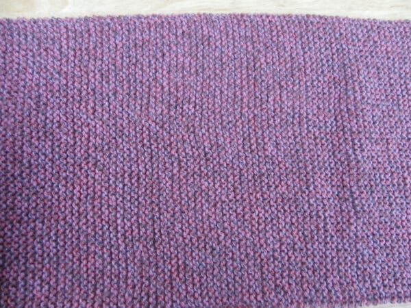 Hand knitted long and wide scarf in heather tones - product image 4