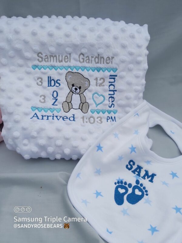 Personalised Super soft Baby bubble Blankets - main product image
