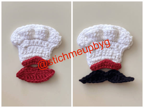 Best chef ever crochet appliqué pattern - product image 2