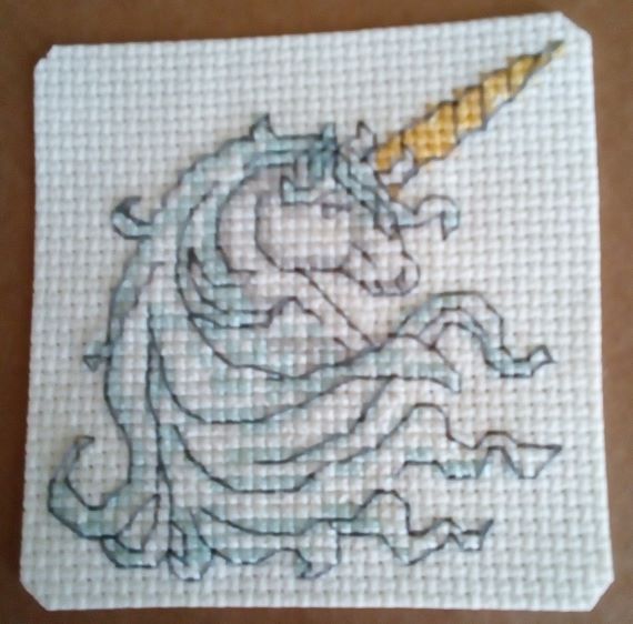 Unicorn Notebook, Cross Stitch Unicorn, Wild Unicorn, Unicorn Gift - product image 2