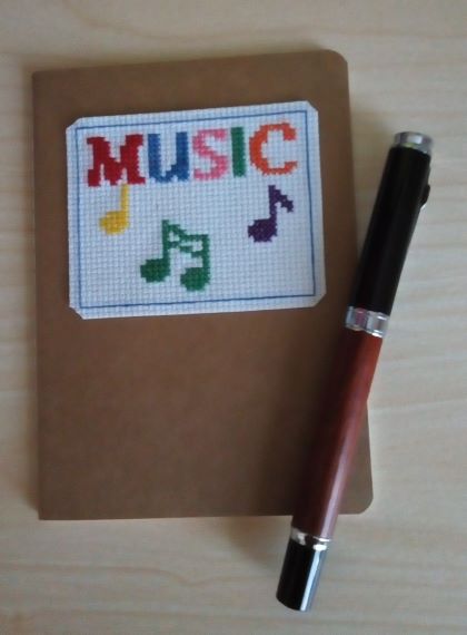 Rainbow Music Notebook, Musical Notes, A6 - main product image