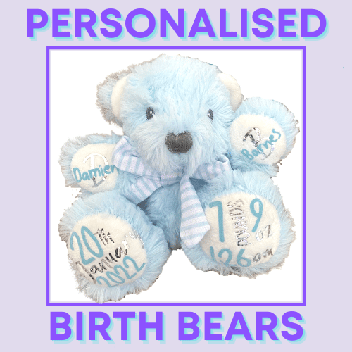 Personalised Baby Birth Bear - main product image