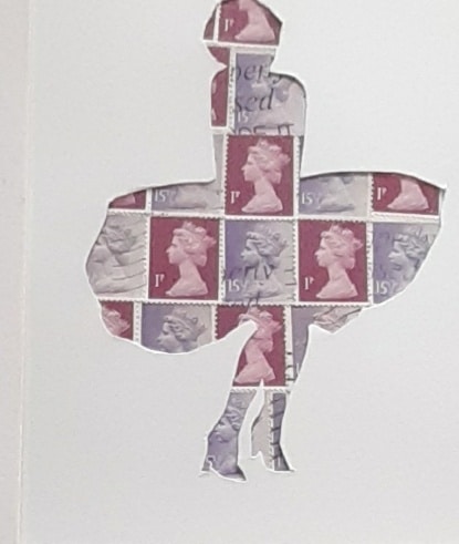 Marilyn Monroe vintage stamp art picture. - product image 2