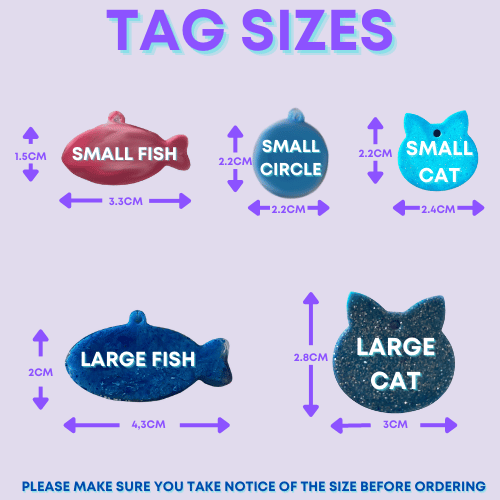 Custom Cat Resin Tags - product image 2