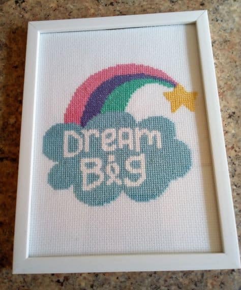 Dream Big, Wellbeing Picture – Cross stitch - product image 5