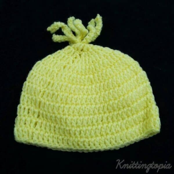 Hand crochet Easter chick baby hat – 0-3 months - product image 3