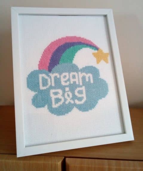 Dream Big, Wellbeing Picture – Cross stitch - product image 3