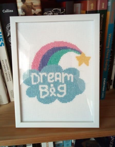 Dream Big, Wellbeing Picture – Cross stitch - main product image