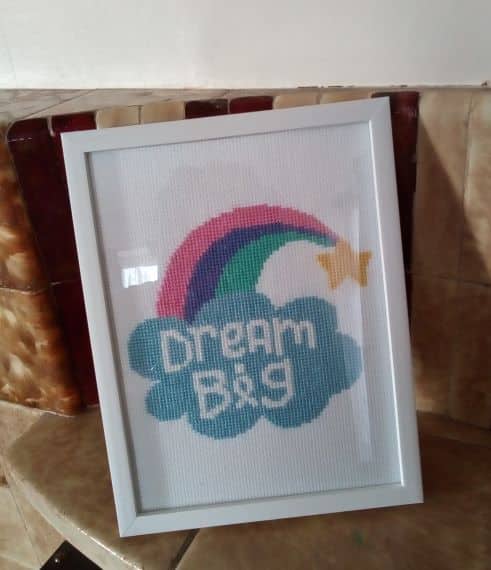 Dream Big, Wellbeing Picture – Cross stitch - product image 2