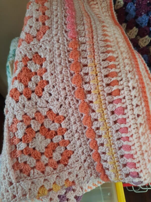 Fuzzy Peach Baby Blanket - product image 2