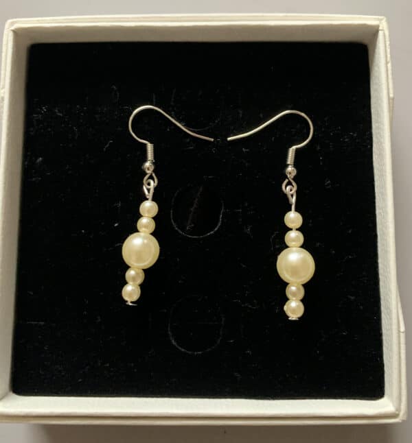 Gold Beads Dangle & Drop Earrings, (Pair) - main product image