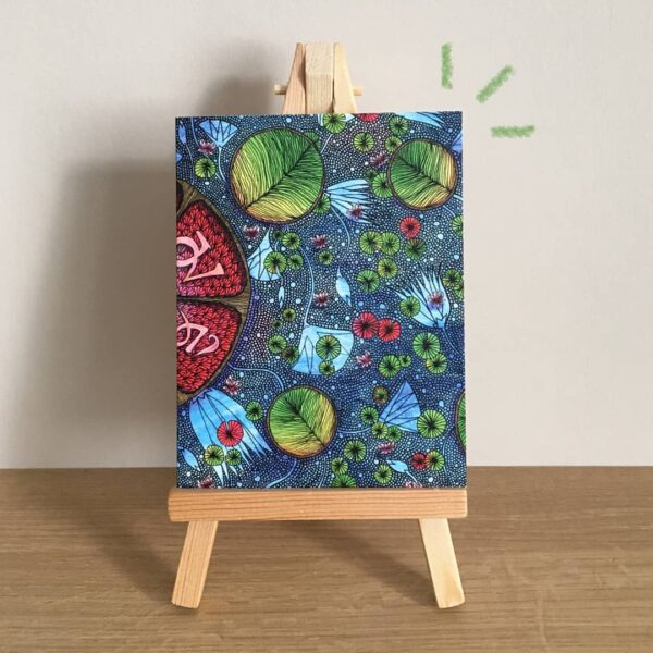 A6 folded art card – Lotus - main product image