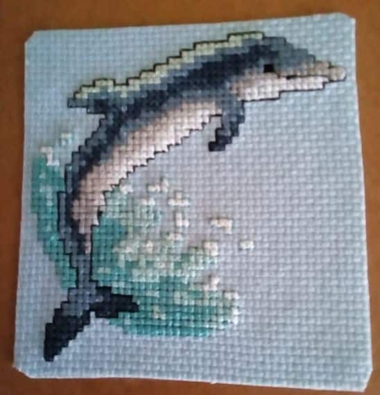 Dolphin Notebook, Leaping Dolphin, Cross Stitch Dolphin - product image 4