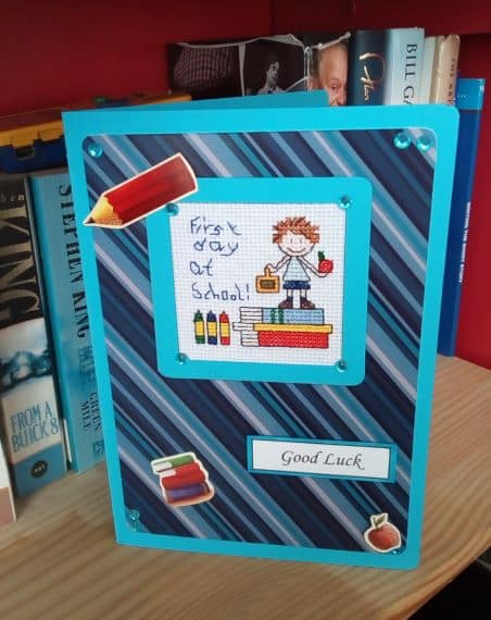 First Day at School Card, Starting School Card – Blue - main product image