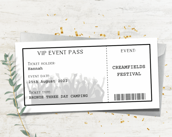 Personalised Event Ticket - main product image