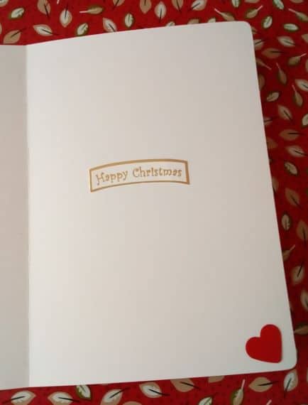 Apart From Loved Ones Christmas Card – Red & Gold - product image 4