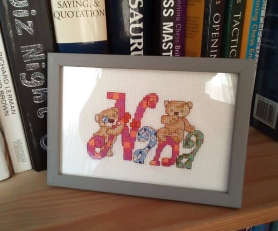 Nana Teddy Bear Picture, Cross Stitch - product image 2