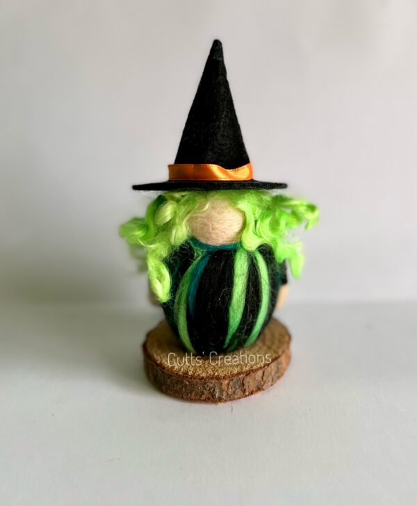 Custom Needlefelted Mini Witch ornament - main product image