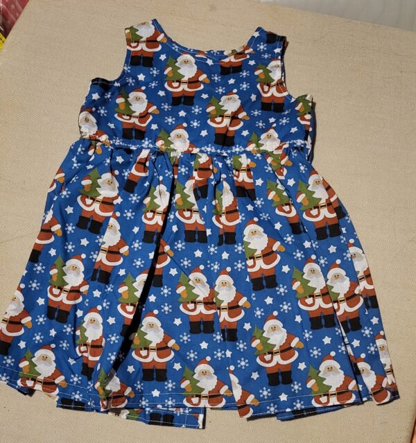 Santa print dress Age 2 - main product image