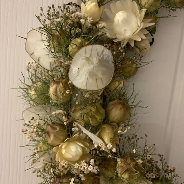 Honesty dried flower wreath - product image 2