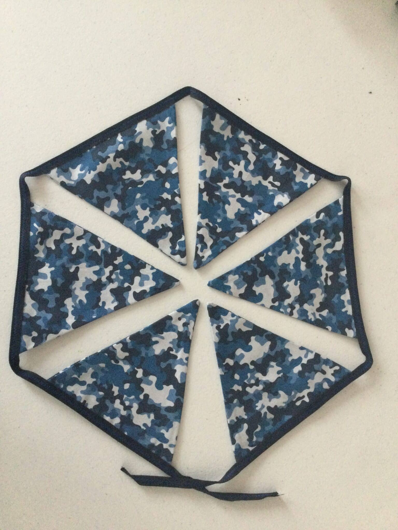 Blue Camouflage Bunting - main product image