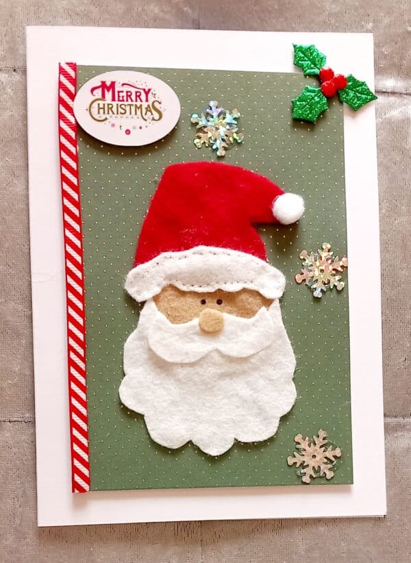 Father Christmas handmade card. - main product image