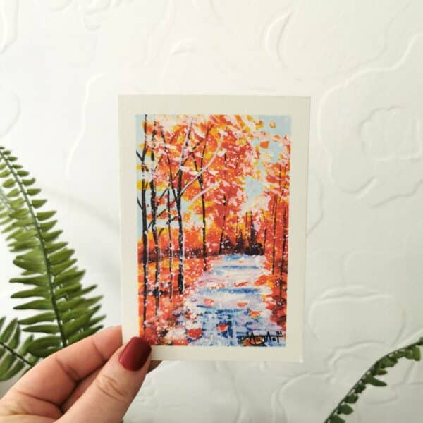 Autumn Dream Gouache Painting Art Print - product image 2