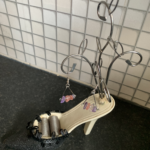 Purple and Pink Beads Dangle & Drop Earrings, (Pair)