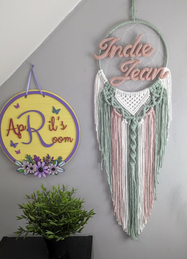 Macrame, Dreamcatcher, Boho, Dream Catcher, Macramé, Home Decor, Bedroom, Nursery, Wall Hanging - main product image