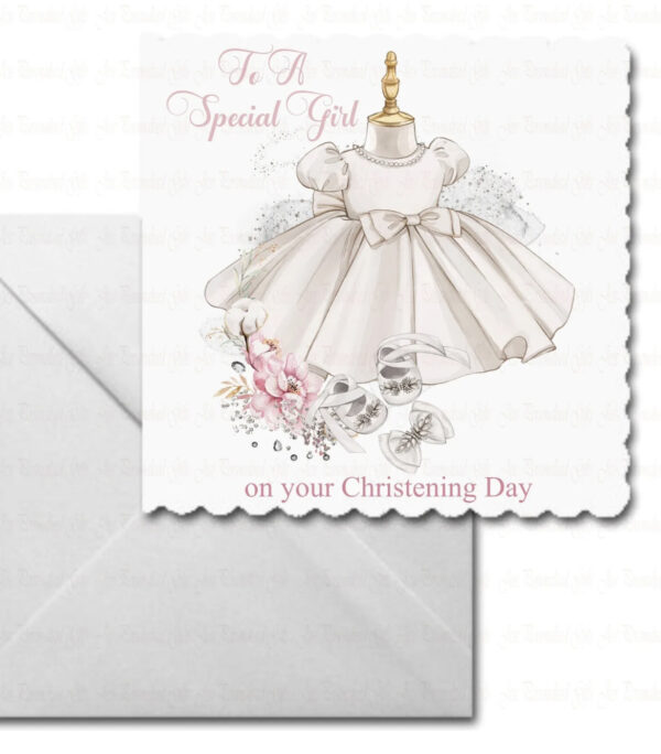 Girls Christening Card - main product image