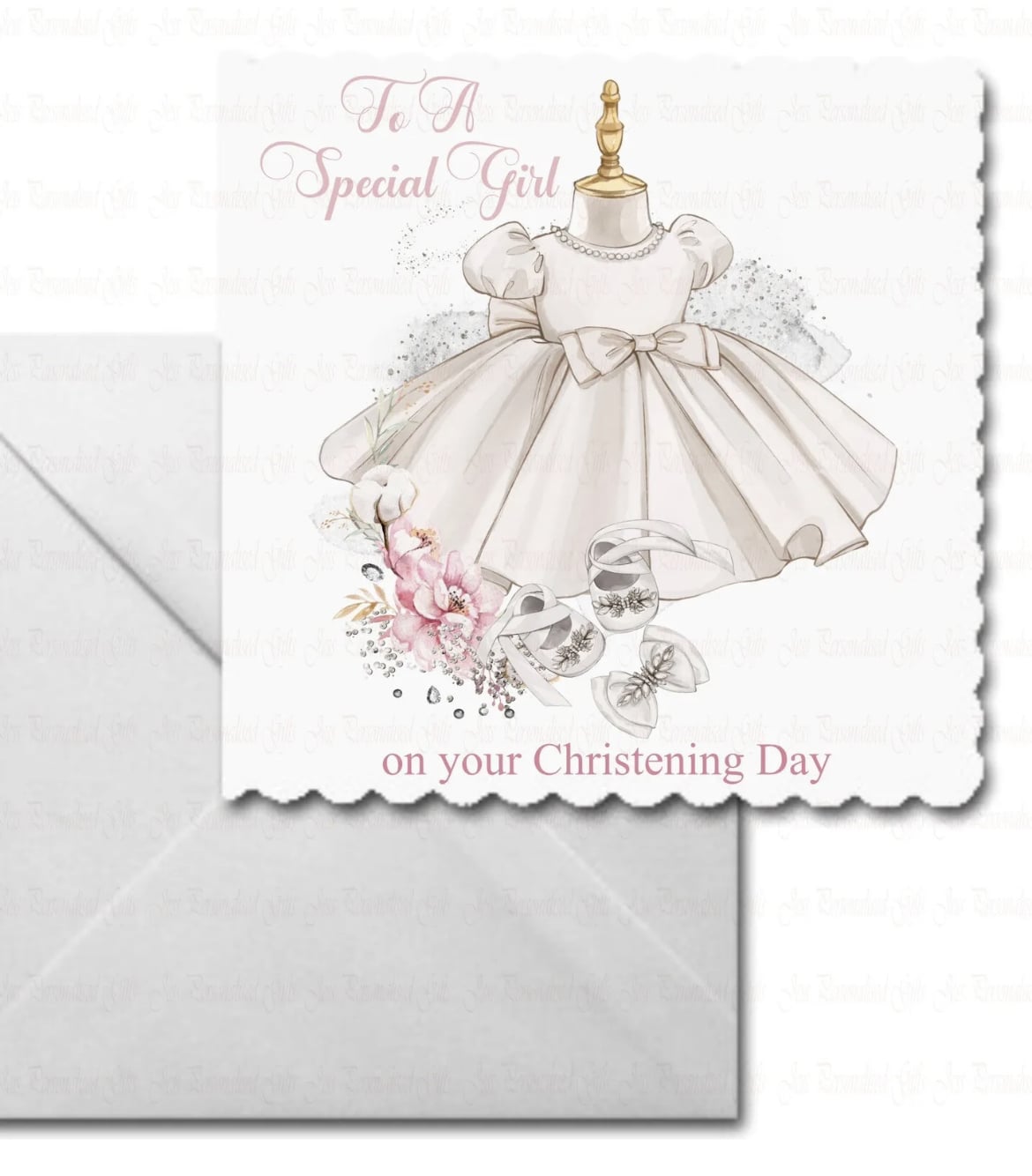 Girls Christening Card - main product image