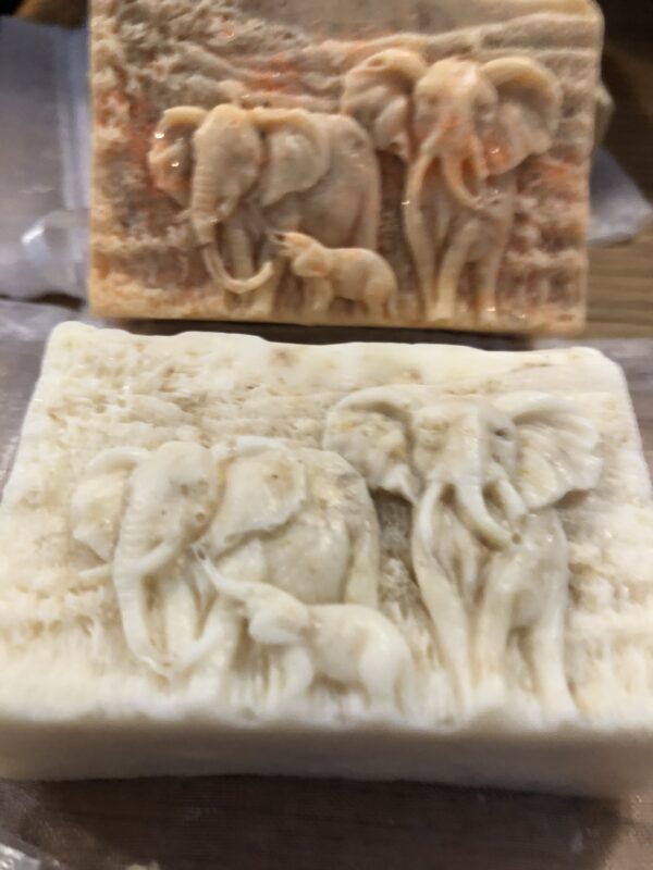 Elephant print goats milk soap - product image 3