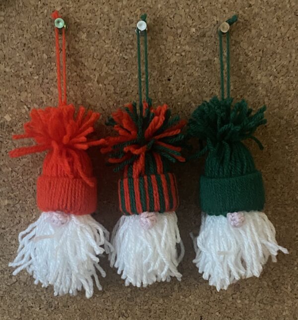 Gonk decoration set of 3 green/red - main product image