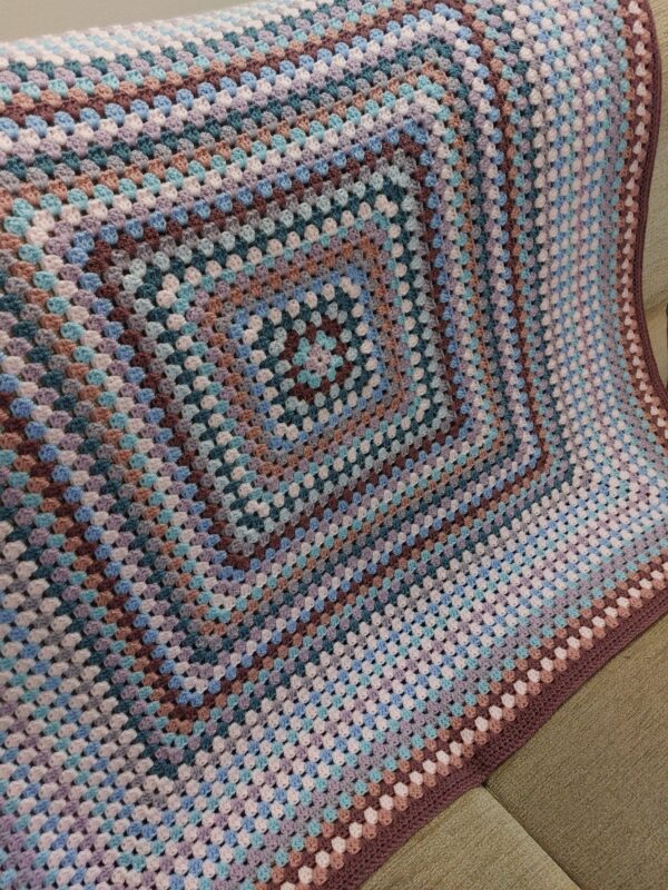 Crocheted Cot Blanket/ Lapghan - main product image