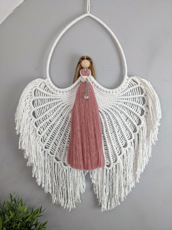 Macrame Angel wings/ Macramé/ Guardian Angel/ wall hanging/ wall decor/ Angel wings/ religious - main product image