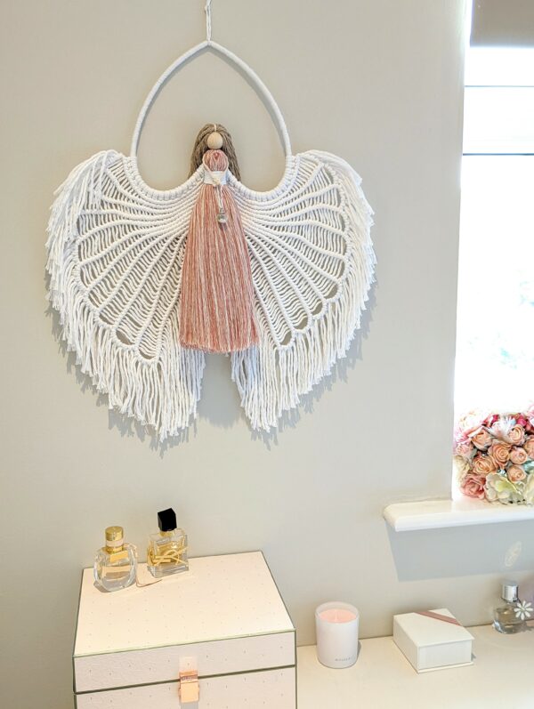 Macrame Angel wings/ Macramé/ Guardian Angel/ wall hanging/ wall decor/ Angel wings/ religious/ - product image 2