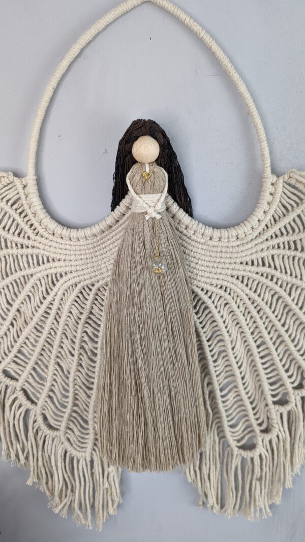 Macrame Angel wings, Macramé, Guardian Angel, wall hanging, wall decor, Angel wings, fibre art - product image 2