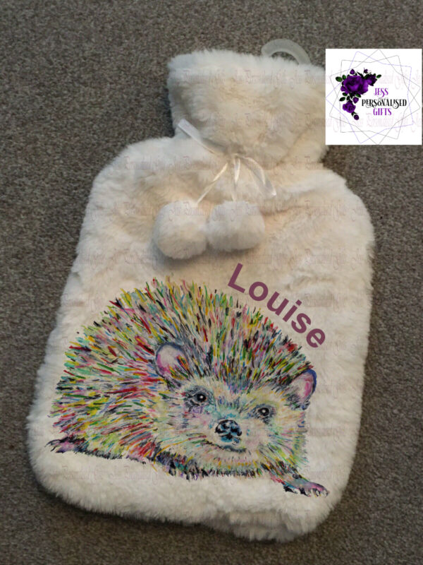 Personalised Hot Water Bottle And Cover. Birthday Present Christmas Gift - product image 3