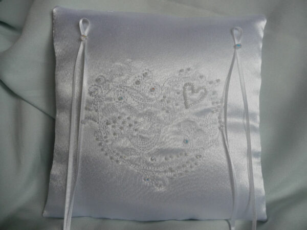 Bridal ring bearer pillow - main product image