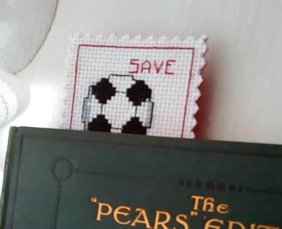 Dad Bookmark, Dad Football Gift, Football Bookmark, Cross Stitch - product image 4