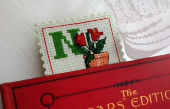 Nan Bookmark, Garden Bookmark, Nan Gift, Nan Garden Gift – Cross Stitch - product image 4