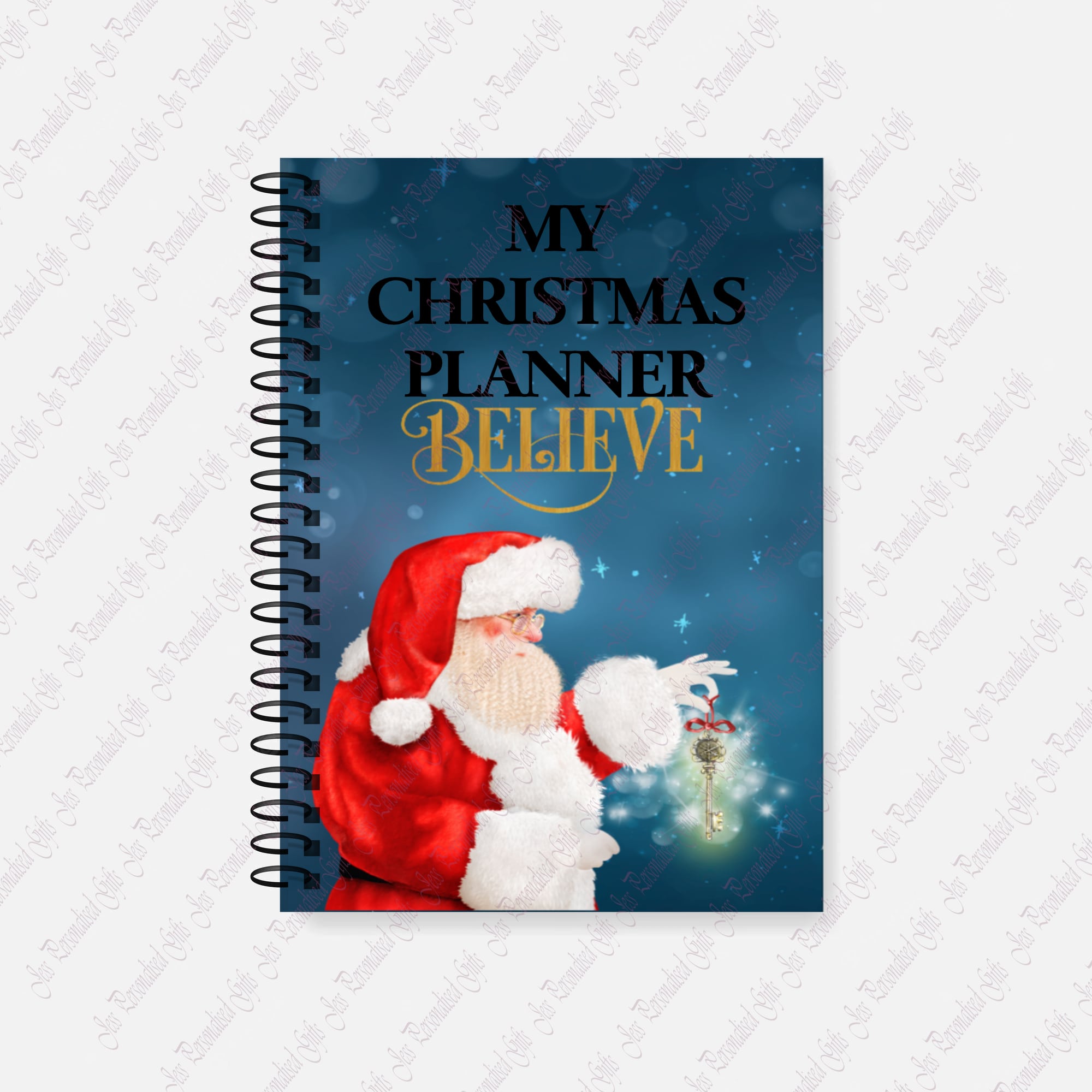 Personalised Christmas Planner Note Book - main product image