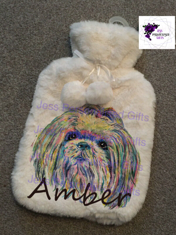 Personalised Hot Water Bottle And Cover. Birthday Present Christmas Gift - product image 4